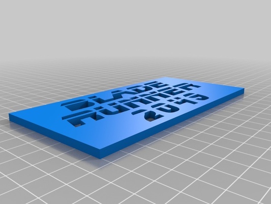 blade runner 2049 plaque by moby2112 art signs & logos thingiverse bladerunner2049 3d print model - Mito3D