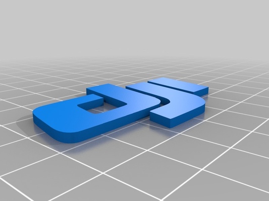 dji logo keychain by moby2112 fashion models thingiverse 3d print model - Mito3D