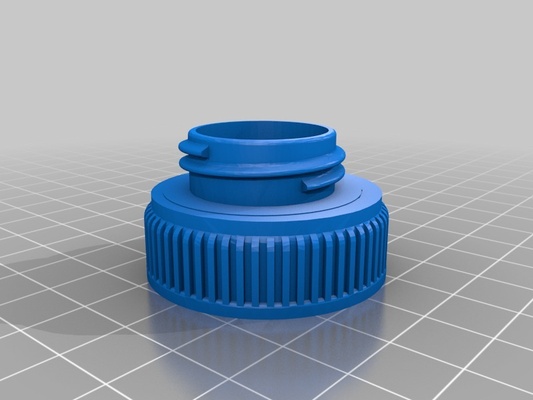 milk jug lid to water bottle adapter by moby2112 household house models thingiverse 3d print model - Mito3D