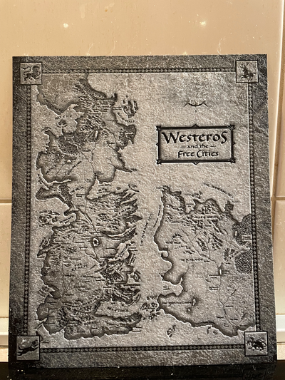 westeros carte teinte forger by andrianopolino art 2d trône fer forge chapeaux teinté 3dpainting 3d print model - Mito3D