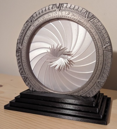 stepped stand taichl's stargate by ken mills tools gadgets thingiverse 3d print model - Mito3D