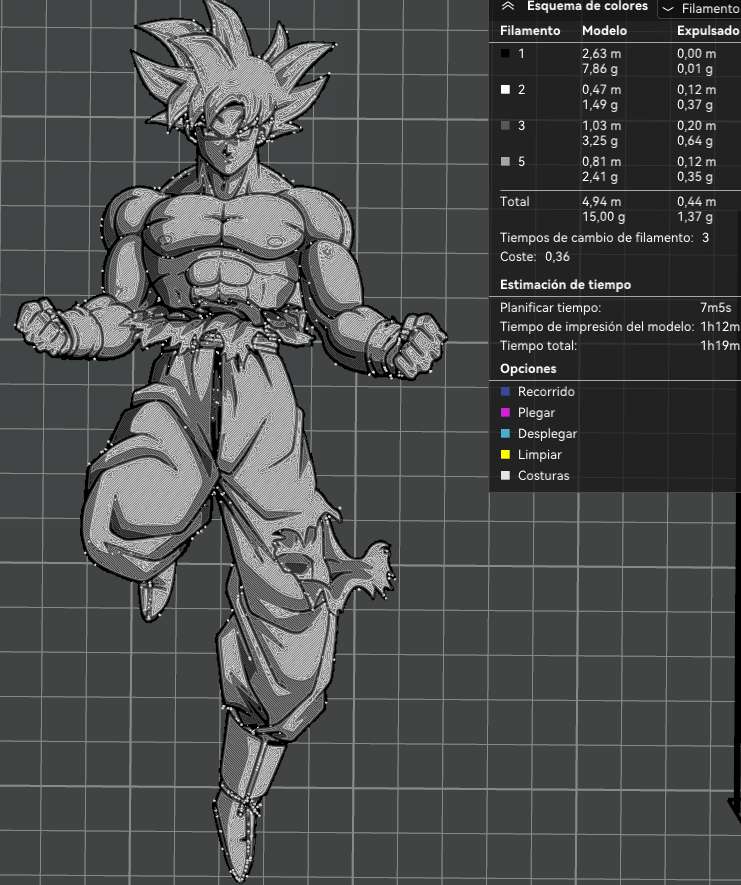 goku dessin contexte forge chapeaux by teixi3d art 2d 3D print model - Mito3D