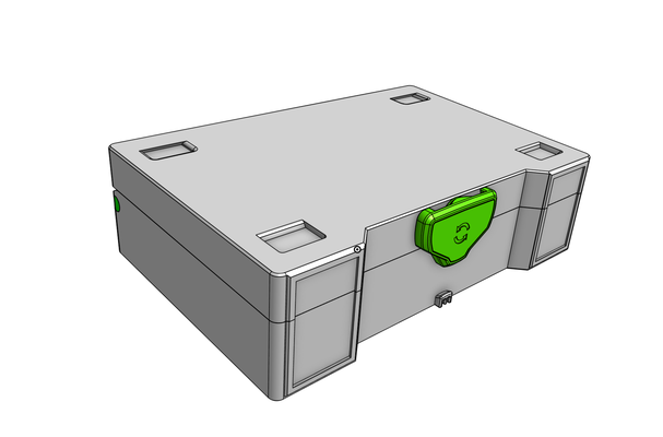 simple printable mini systainer beta by siganberg hobby & diy festool stackable storage 3d print model - Mito3D