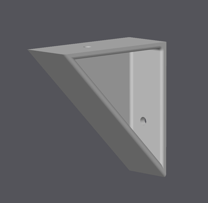 minimalist cabinet stabilizer by rakan959 shelf diy pla angle screw m4 hidden aesthetic 3d print model - Mito3D