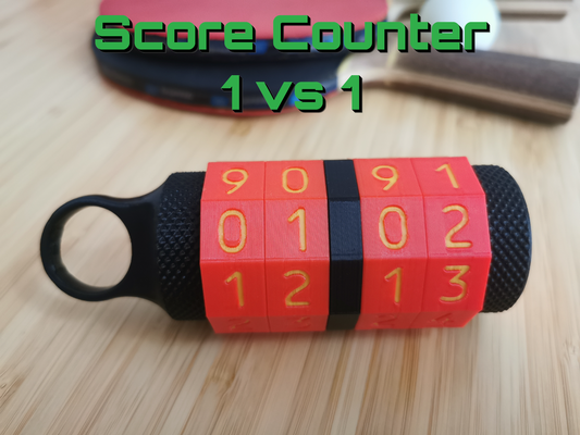 score counter 1vs1 by amt mw scorecounter display ikeapencil keyfob keychain outdoor game 3d print model - Mito3D
