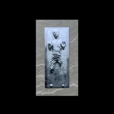 han solo carbonite filament painting by ian smalley - hueforge starwars multicolor multicolour art filamentswap filamentpainting hansolo 3d print model - Mito3D