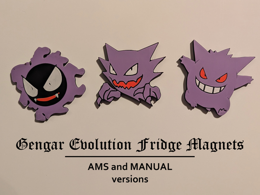 gengar evoluzione frigo magneti by inanietvana pokemon infestatore gastly magnete halloween 2023 3d print model - Mito3D