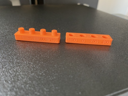 simple press fit & clearance test by drkriegeraus 3d print model - Mito3D