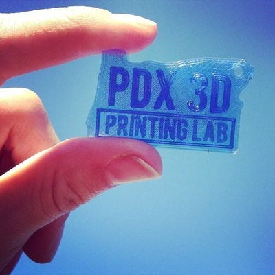 portland 3d printing lab keychain by protopasta local makerfaire meetup omsi oregon pdx 3d print model - Mito3D