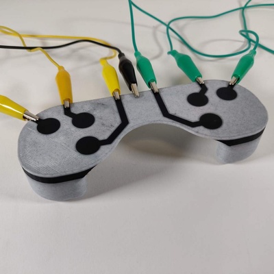 makey 3d printed conductive controller by protopasta htpla 3d print model - Mito3D