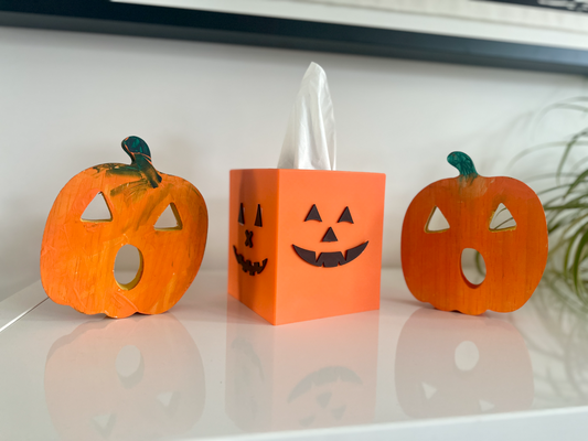 halloween tessuto scatola jack lanterna facce remixato by maxman tessuti 3d print model - Mito3D