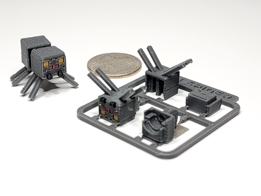 minecraft inspired örümcek mini şekil takım anahtarlık süs by chiz m kart rakamlar 3d print model - Mito3D