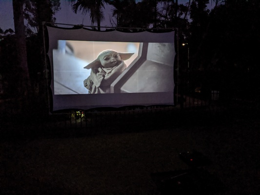 plegable proyector pantalla by spyboy malvado películas conectores conducto 20mm 3d print model - Mito3D