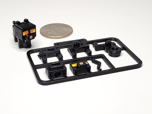 minecraft inspired katze mini zahl kit schlüsselbund ornament by chiz karte schlüsselring zahlen 3d print model - Mito3D