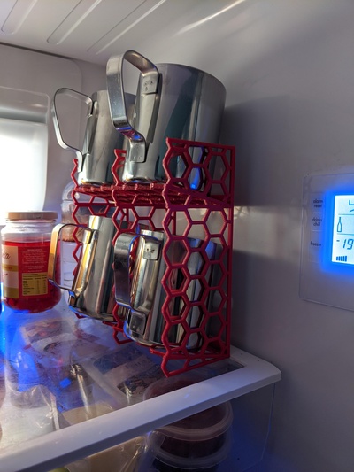 café máquina leite jarros suporte by espião malvado jarro 3d print model - Mito3D