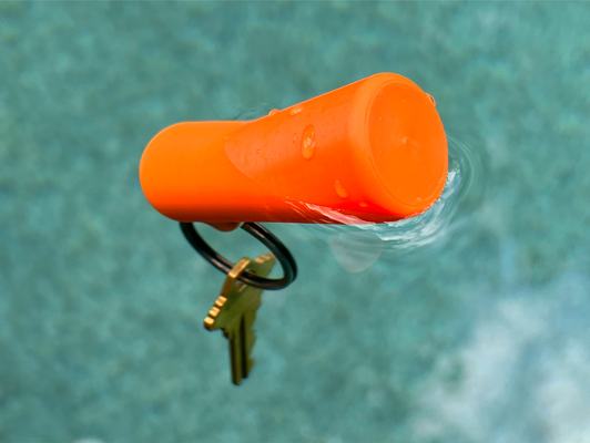 floating keychain boating fishing watersports by designcraft float key water sports outdoors jetski boat buoy buoyant buoyancy outdoor 3d print model - Mito3D