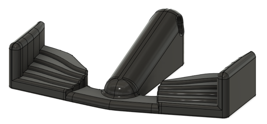 f1 racecar wing 3d printable key chain cool by isaac hanina model spoiler 3d print model - Mito3D