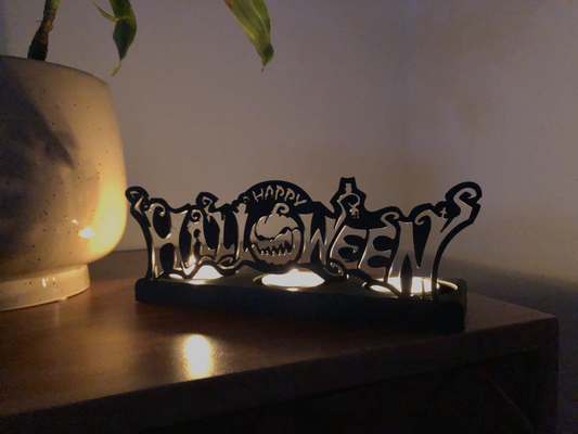 halloween candle holder by vozfrank 2023 3d print model - Mito3D