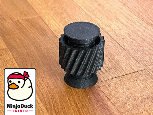 impossible nut - print in place by ninjaduck prints pip bolt screw brainteaser fidget toy puzzle 3d print model - Mito3D
