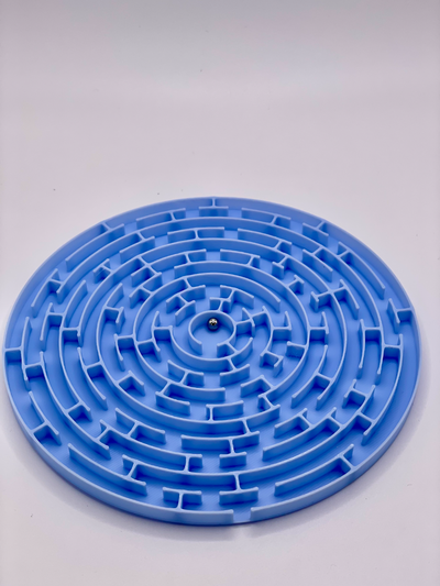 circular labirinto by ferrugem labirinto enigma cérebro quebra cabeças 3d print model - Mito3D