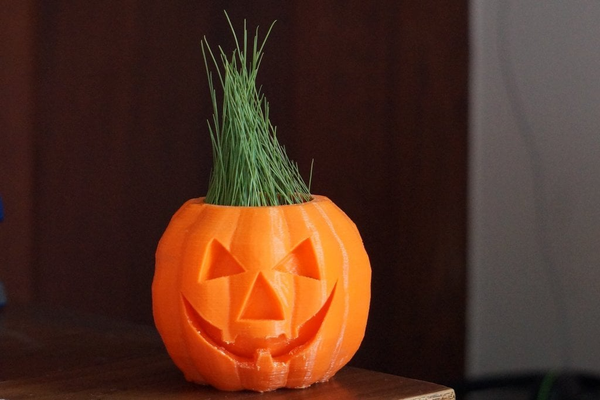pumpkin planter shared by zynkothy 3d print model - Mito3D