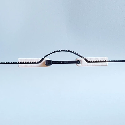 cable corbata cinturón tensor by jajaum3d correa gt2 brida 3d print model - Mito3D