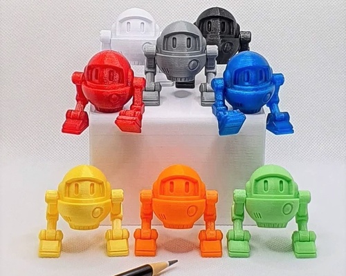 kenji print in place tezgah robot by jajaum3d oyuncak şirin hızlı kıyaslama kalibrasyon hediye mafsallı baskı yeri esnek yürüteç testi yenilik hatıra 3d print model - Mito3D