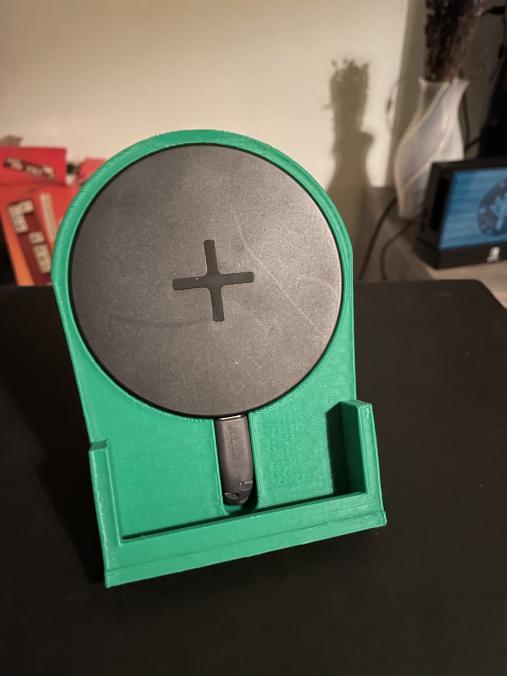 ikea livboj wireless charging stand iphone 12 by lyrinta ikealivboj iphone12 iphonestand wirelesscharger charger wirelesscharging 3D print model - Mito3D