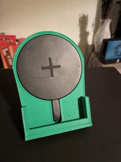 ikea livboj wireless charging stand iphone 12 by lyrinta ikealivboj iphone12 iphonestand wirelesscharger charger wirelesscharging 3d print model - Mito3D