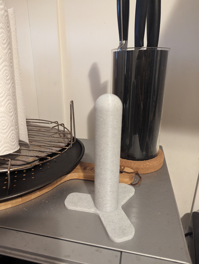 manyetik mutfak rulo kulp destek by iskemi mıknatıs 3d print model - Mito3D