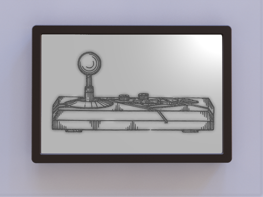 nintendo vantagem controlador patente arte by ken moinhos parede 3d print model - Mito3D