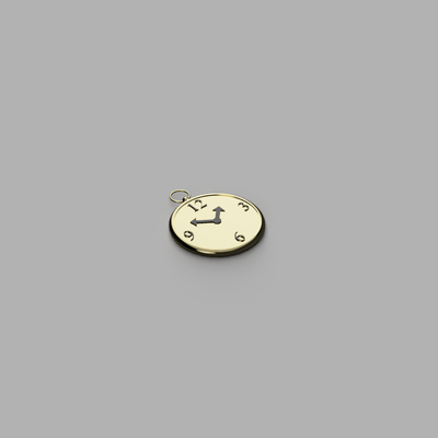 grande dorado reloj by 3d detrás oro cosplay 3d print model - Mito3D