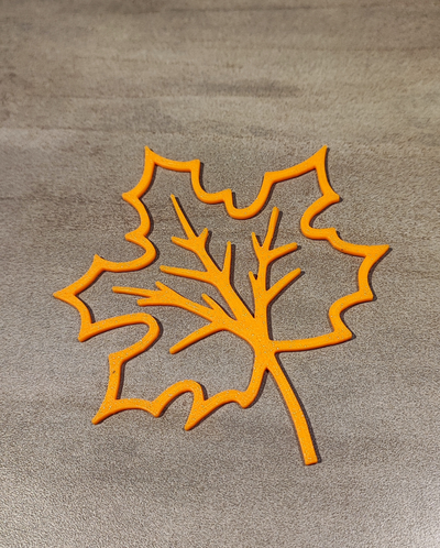 autumn leave remixed by 3d-print-bunker 3d print model - Mito3D