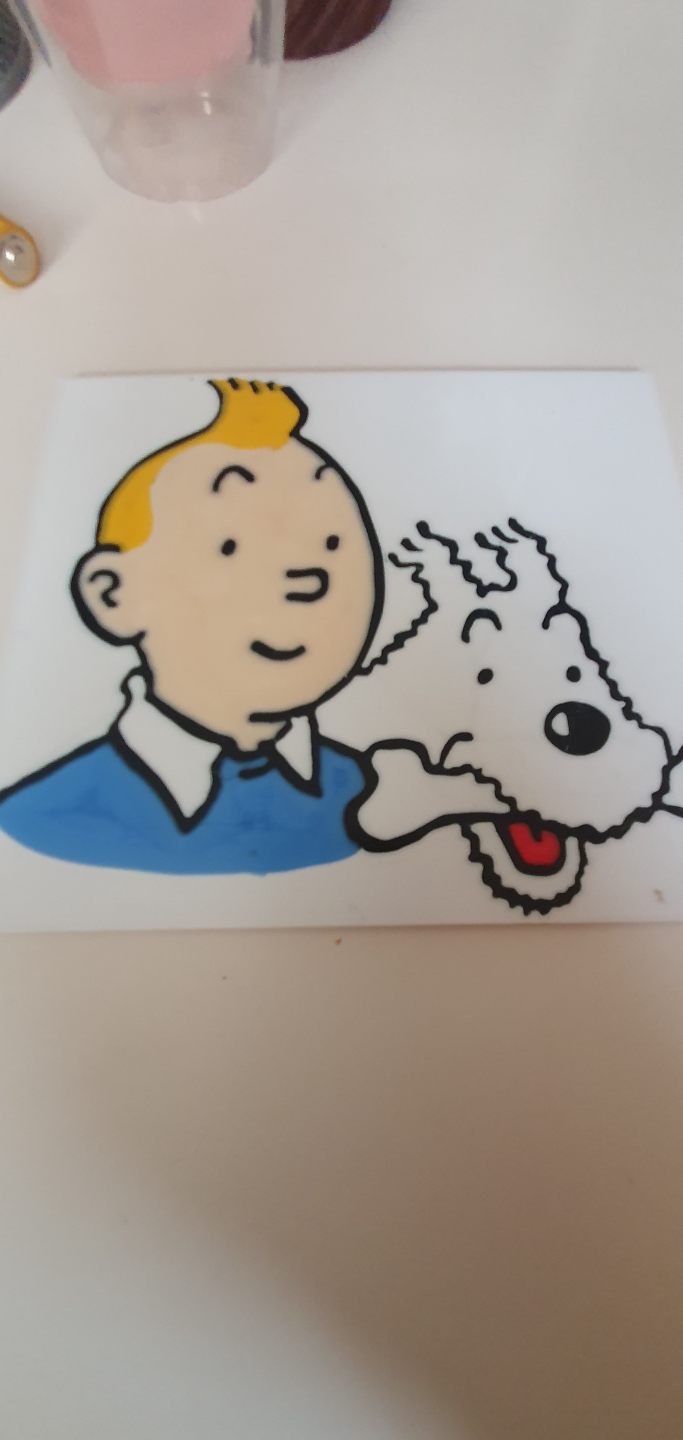 tintin cuadro colores by p4mp3r072 3D print model - Mito3D