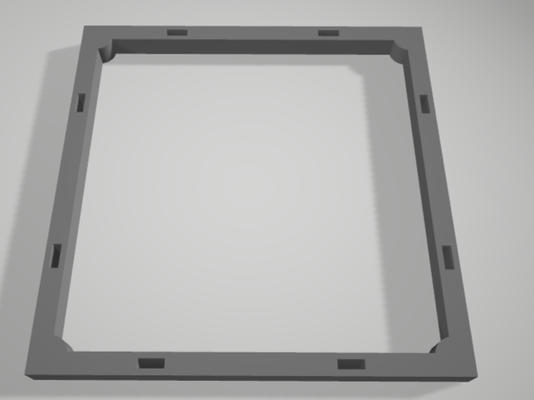 4x4 glatt base 6x2mm löcher by zither zombizide magnet quadrat brettspiel komm 3d print model - Mito3D