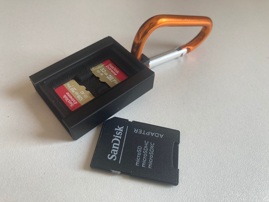 sd card holder by maui339 case travel 3d print model - Mito3D