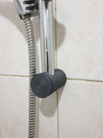 shower head pipe rail holder by m3talen showerhead 3d print model - Mito3D