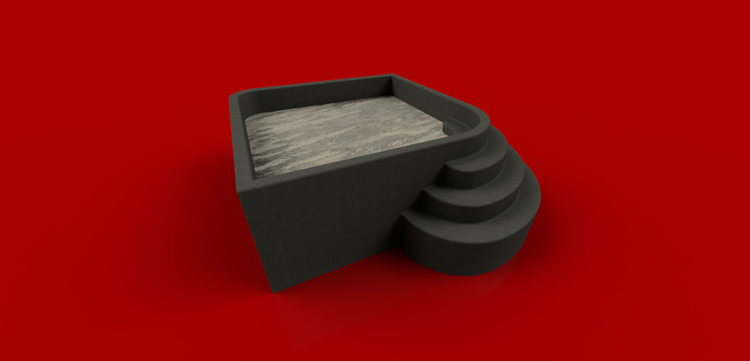 hamster jacuzzi sand bath by m3talen sandbath jacuzzy 3d print model - Mito3D