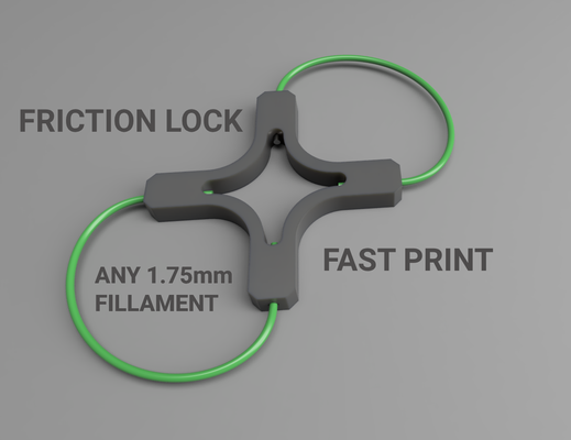 filamento clip by m3talen pianta fiore giardino connettore 3d print model - Mito3D