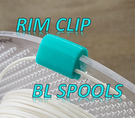 bambu filament rim clip by yeltrik designs - click follow spool lab 3d print model - Mito3D