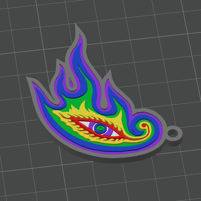 tool lateralus 3rd eye keychain by joediandrea band 3d print model - Mito3D