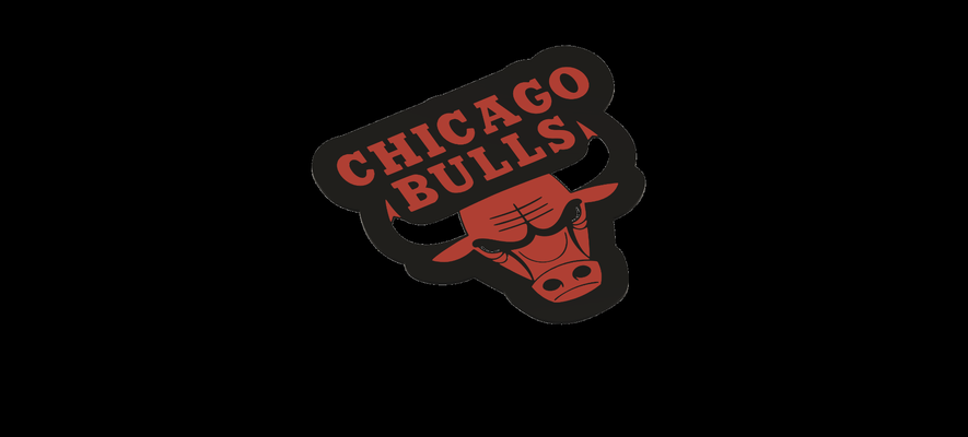 chicago touros logotipo luz caixa by rjs3dprints chicagobullslogo nba bx cobrir bainha 3d print model - Mito3D