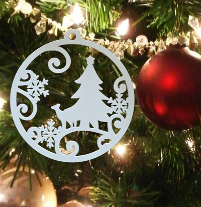 deer christmas ornament 4 by grumpy ol vet printing tree ornaments 3d print model - Mito3D