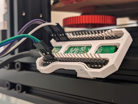 pico caddy no screw + 2020 bağlanmak by sakin işçi durum kılıf klips ekstrüzyon elektronik adaptör pi snapfit vidasız ek dosya burun vidaları 3d print model - Mito3D