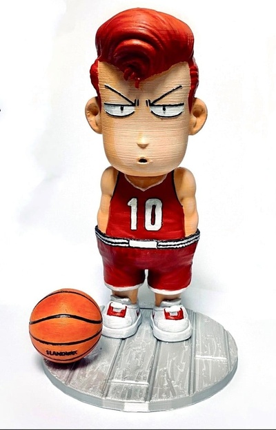 basketball by attaque claquer tremper 3d print model - Mito3D