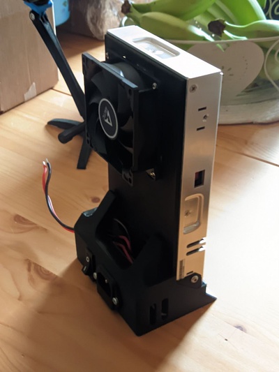 ender 3v2 psu housing meanwell fractal f8 by inhabitworker box case supply power creality electronics fan shroud 80mm 3d print model - Mito3D