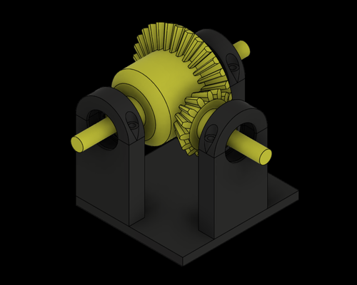 locked diff showcase by tridense car engineering differential 3d print model - Mito3D