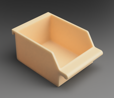 hanging small storage box honeycomb wall or surface by warlogh 3d print model - Mito3D