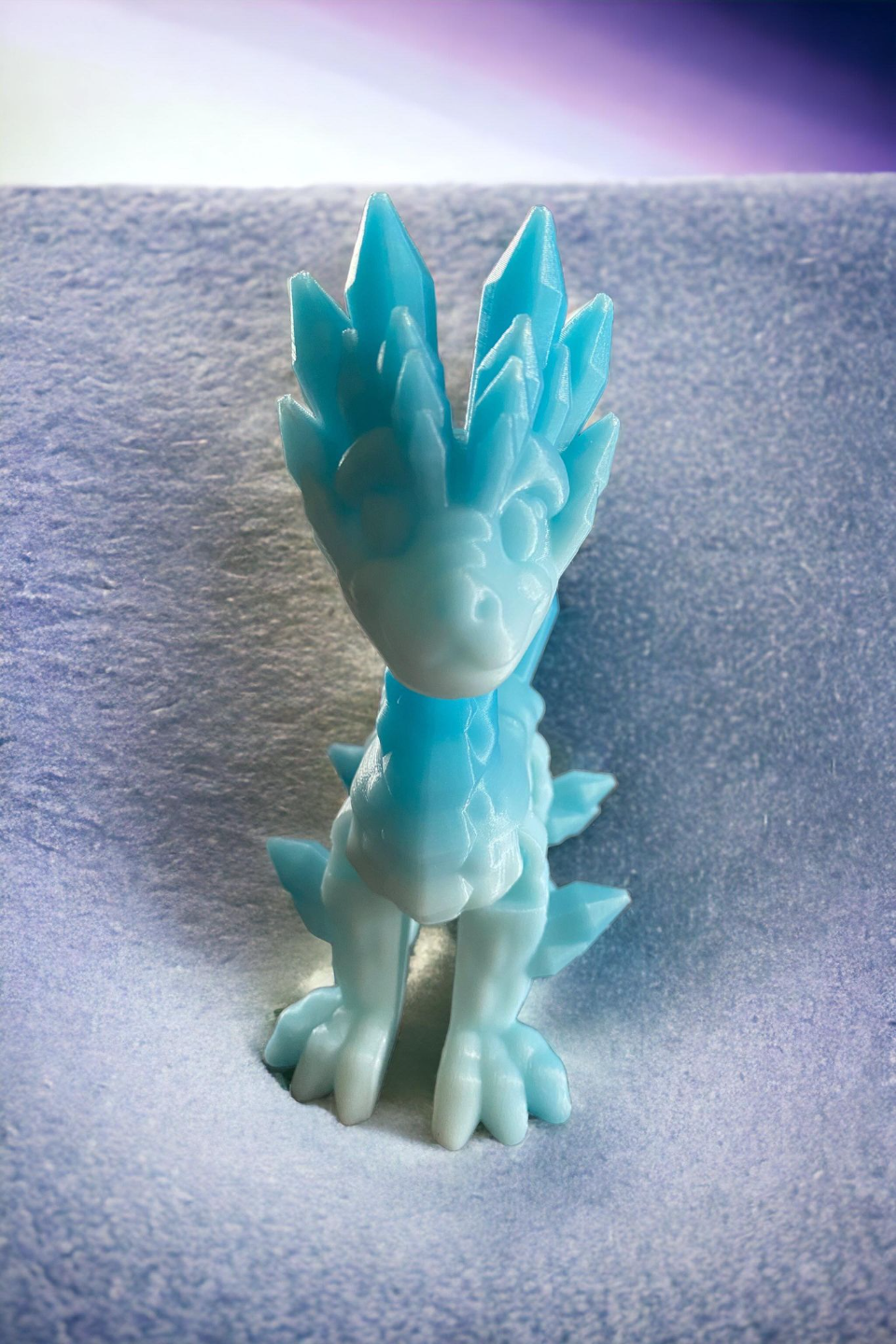 bebê cristal pé dragão by dragões cova flexível flexi brinquedo animal articulado místico fantasia flex inquietação ligação 3D print model - Mito3D