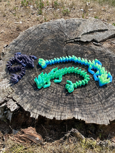 estrela fruta dragão by dragões cova flexível ligação animal brinquedo flexi fantasia místico inquietação 3d print model - Mito3D